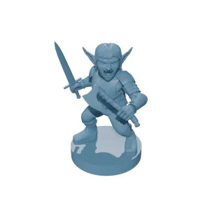 Goblin Female Fighter two weapons