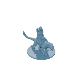 Elf Female Drake Warden Ranger w Drake Mount & Scale Armor(1)