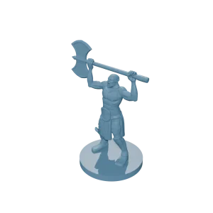 Half Orc Barbarian raging