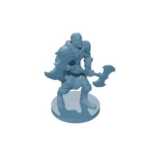 Half Orc Barbarian double axe