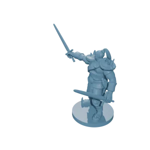 Half Orc Male Barbarian two swords