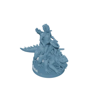 Halfling Cavalier with Basilisk