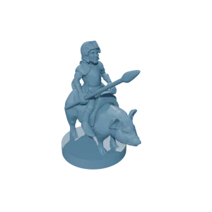 Halfling Cavalier with Piggy