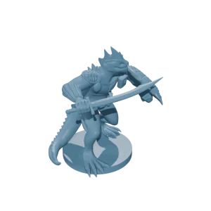 Lizardfolk Fighter w Scimitar and Shield