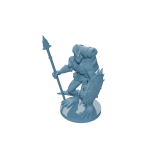 Lizardfolk Fighter w Shield and Spear