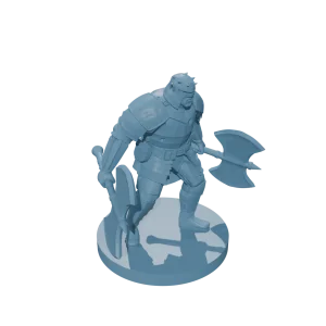 Orc Fighter 2 w two greataxes