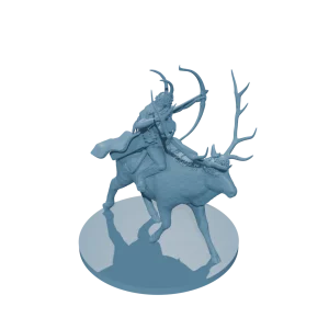 Tiefling Ranger on Elk