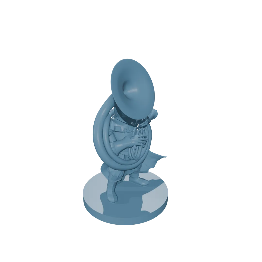 Dwarf Bard w Heavy Armor and Sousaphone